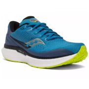 Saucony - pantofi alergare pentru barbati Triumph 18 - albastru Cobalt galben Storm