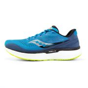 Saucony - pantofi alergare pentru barbati Triumph 18 - albastru Cobalt galben Storm