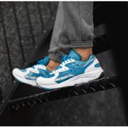 Saucony - pantofi sport casual pentru barbati Aya - alb albastru Tie Dye