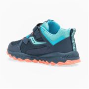 Saucony - pantofi sport copii S-Peregrine Shield 2 A/C - bleumarin albastru deschis turcoaz roz