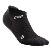 CEP - Sosete de compresie pentru barbati model sub glezna 6cm No Show 3.0 - negru gri