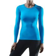CEP - Tricou compresie maneci lungi pentru femei Wingtech Long Sleeve - albastru electric verde