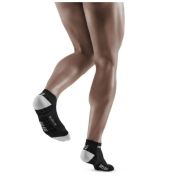 CEP - sosete de compresie peste glezna 8cm pentru barbati Low Cut Ultralight - negru gri