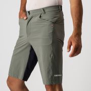 Castelli - pantaloni scurti ciclism Unlimited Baggy shorts - verde padure gri negru