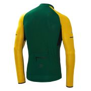 Spiuk - Tricou ciclism mânecă lungă pentru bărbați HELIOS SUMMER LS JERSEY - verde galben
