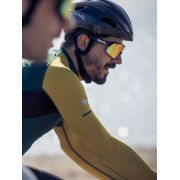 Spiuk - Tricou ciclism mânecă lungă pentru bărbați HELIOS SUMMER LS JERSEY - verde galben