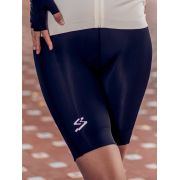 Spiuk - Pantaloni scurti ciclism pentru femei Anatomic Frontal BibShorts - negru alb