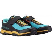 Specialized - pantofi ciclism MTB XC Rime 1.0 - negru galben Brassy albastru deschis Lagoon