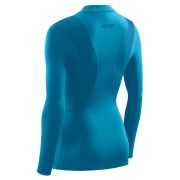 CEP - Bluza de compresie vreme rece cu maneci lungi pentru femei Winter Wingtech Long Sleeve - albastru electric