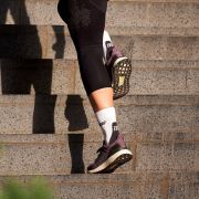 CEP - sosete scurte de compresie 16cm, pentru femei Short Socks 3.0 - alb gri inchis