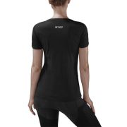 CEP Tricou alergare  femei Brand metalized Run shirt - negru argintiu