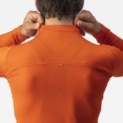 Castelli - tricou ciclism maneca lunga Prologo 7 LS jersey - portocaliu antracit alb