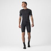 Castelli - tricou pentru ciclism cu maneca scurta Entrata IV - negru albastru portocaliu