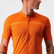 Castelli - tricou pentru ciclism cu maneca scurta Unlimited AllRoad - portocaliu