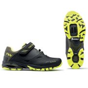 Northwave Spider 3 - pantofi pentru ciclism MTB All Mountain - negru galben fluo