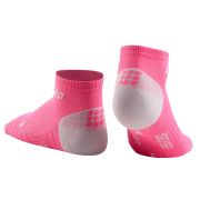 CEP - sosete de compresie peste glezna 8cm pentru femei Low Cut 3.0 - roz deschis gri