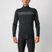 Castelli - jacheta ciclism iarna pentru barbati Raddoppia 3 jacket - Negru gri Reflex