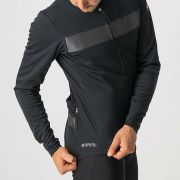 Castelli - jacheta ciclism iarna pentru barbati Raddoppia 3 jacket - Negru gri Reflex