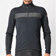 Castelli - jacheta ciclism iarna pentru barbati Raddoppia 3 jacket - Negru gri Reflex