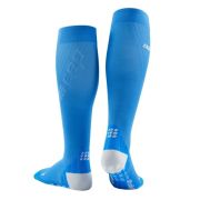 CEP - Sosete scurte compresie pentru femei Pro ultralight women socks - albastru electric gri deschis