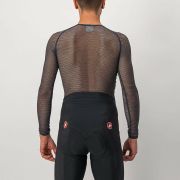 Castelli - bluza corp ciclism maneca lunga pentru barbati Miracolo Wool LS base layer - negru