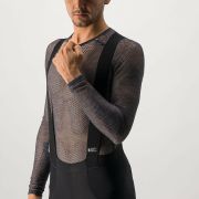 Castelli - bluza corp ciclism maneca lunga pentru barbati Miracolo Wool LS base layer - negru