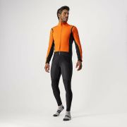 Castelli - jacheta ciclism de iarna Alpha Ros 2 Gore-Tex Infinium wind stopper - portocaliu negru