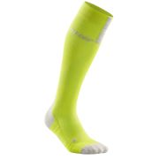 CEP - Sosete compresie alergare pentru barbati 3.0 men socks - galben lime gri deschis