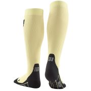CEP - Sosete de compresie pentru femei Women Running socks - galben lamaie negru lunges lemon