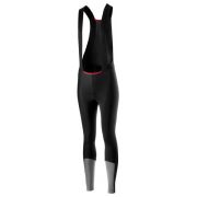 Castelli - Pantaloni lungi ciclism cu bretele pentru iarna si vreme rece pentru femei - Nano Flex Pro 2 W bibtight - negru
