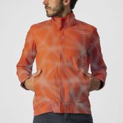 Castelli Commuter Reflex - jacheta ciclism impermeabila portocalie