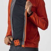 Castelli Commuter Reflex - jacheta ciclism impermeabila portocalie