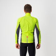 Castelli Squadra stretch - jacheta ciclism anti vant - galben fluo gri