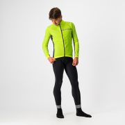 Castelli Squadra stretch - jacheta ciclism anti vant - galben fluo gri