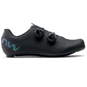 Northwave Revolution 3 - pantofi pentru ciclism sosea - negru logo albastru irizat