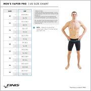 Finis - Costum inot tehnic pentru baieti sau barbati - Vapor Pro Jammer - negru