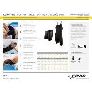 Finis - Costum inot tehnic pentru fete sau femei - Vapor Pro Open Back Kneeskin