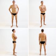 Finis - Slip inot barbati - Brief Solid - negru
