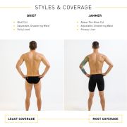 Finis - Slip inot barbati - Brief Solid - negru