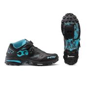 Northwave - pantofi ciclism MTB AM Enduro Mid - negru alb albastru aqua