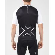 2XU - tricou ciclism barbati Elite Cycle  Jersey - negru alb