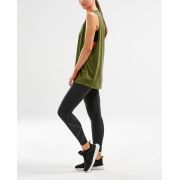 2XU - tricou urban fara maneci pentru femei Urban Graphic Tank - verde army