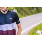 Northwave - tricou pentru ciclism cu maneca scurta Blade Air - negru alb bordo