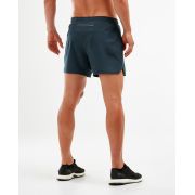 2XU - Pantaloni scurti de alergare pentru barbati XVENT 5" - albastru Outerspace reflexiv X