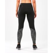 2XU - colanti de compresie pentru femei material windstopper Wind Defence Comp Tights - negru cu elemente reflectorizante
