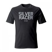 CEP Tricou alergare  brand metalized barbati - negru argintiu