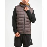 2XU - vesta vreme rece barbati CLASSIX Insulation Vest III - maro Charcoal/ imprimeu Micro Glitch Print