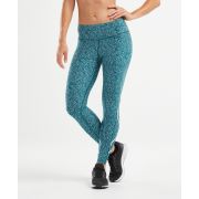 2XU Colanti compresie Print talie medie W - albastru-alb