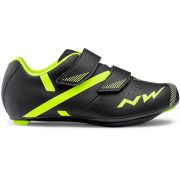 Northwave Torpedo 2 Junior - pantofi Road copii - negru-galben-fluo