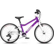 Woom - bicicleta copii 20" Woom 4, varsta recomandata 6-8 ani (115-130cm) - 7,7 kg - mov intens haze alb